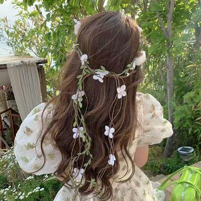 Mori Girl Blumen Quasten Stirnband - 2025 Mode Haaraccessoire