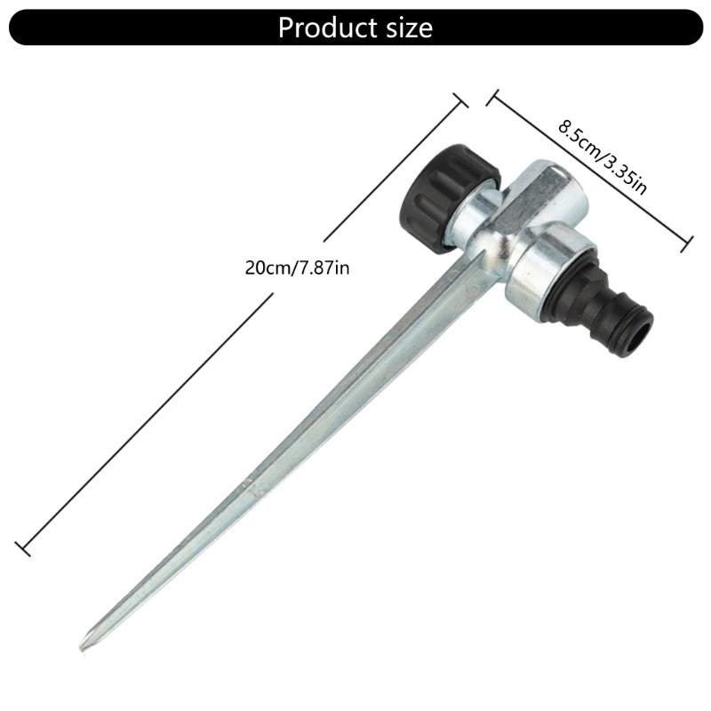 2Pcs Metal Lawns Sprinklers Automatic Garden Water Sprinkler for Lawns Heavy Duty Adjustable Brass Sprinkler for Yard