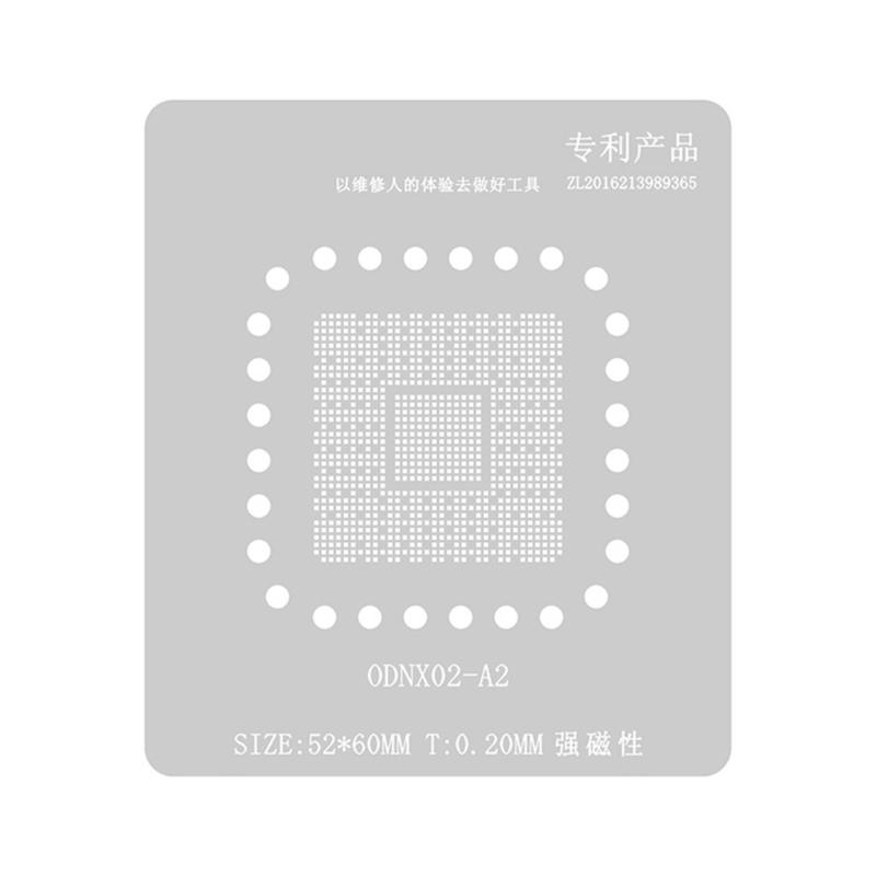 Universal BGA Reballing Stencil Templates ODNX02A2 for CPU IC Chip Repair for NFCBEA BCM4354 MAX77620A MAX77812 BGA200