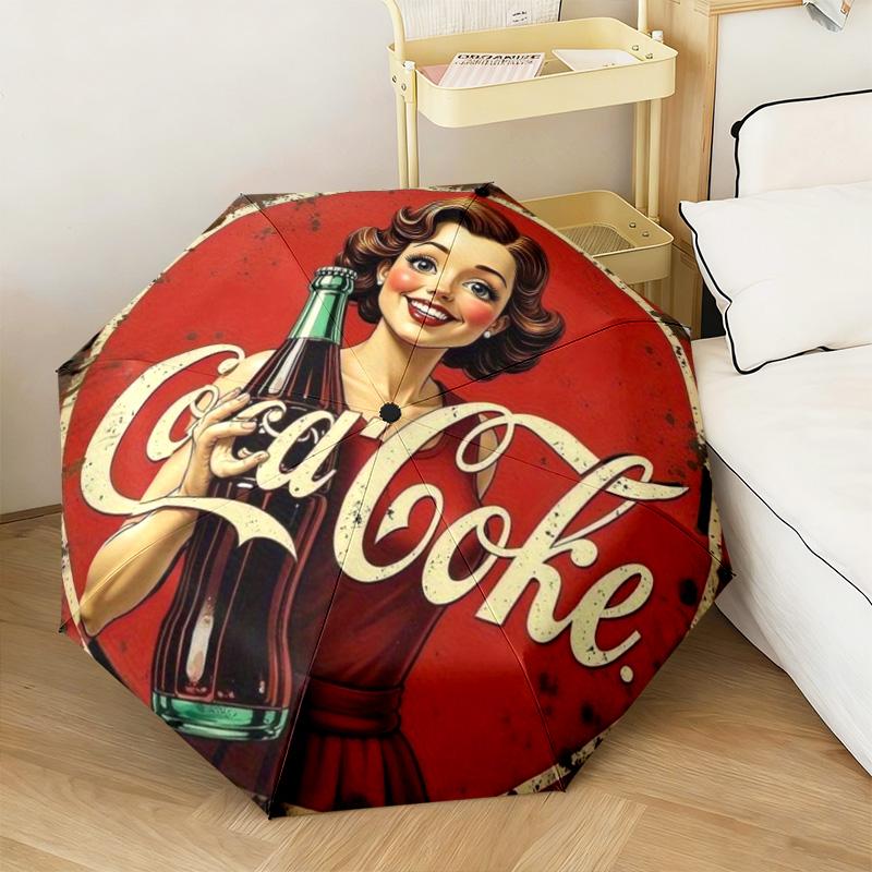 Christmas Gift Halloween Theme Bear Truck Coca Cola umbrella is suitable for all seasons, including home travel and outdoor activities Y11