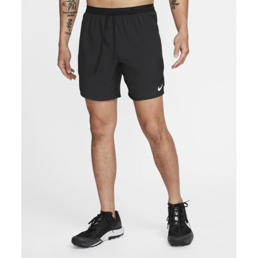 

Полосатые беговые шорты NIKE Dry Fit шириной 7 дюймов с короткой подкладкой M, черные DM4762 010