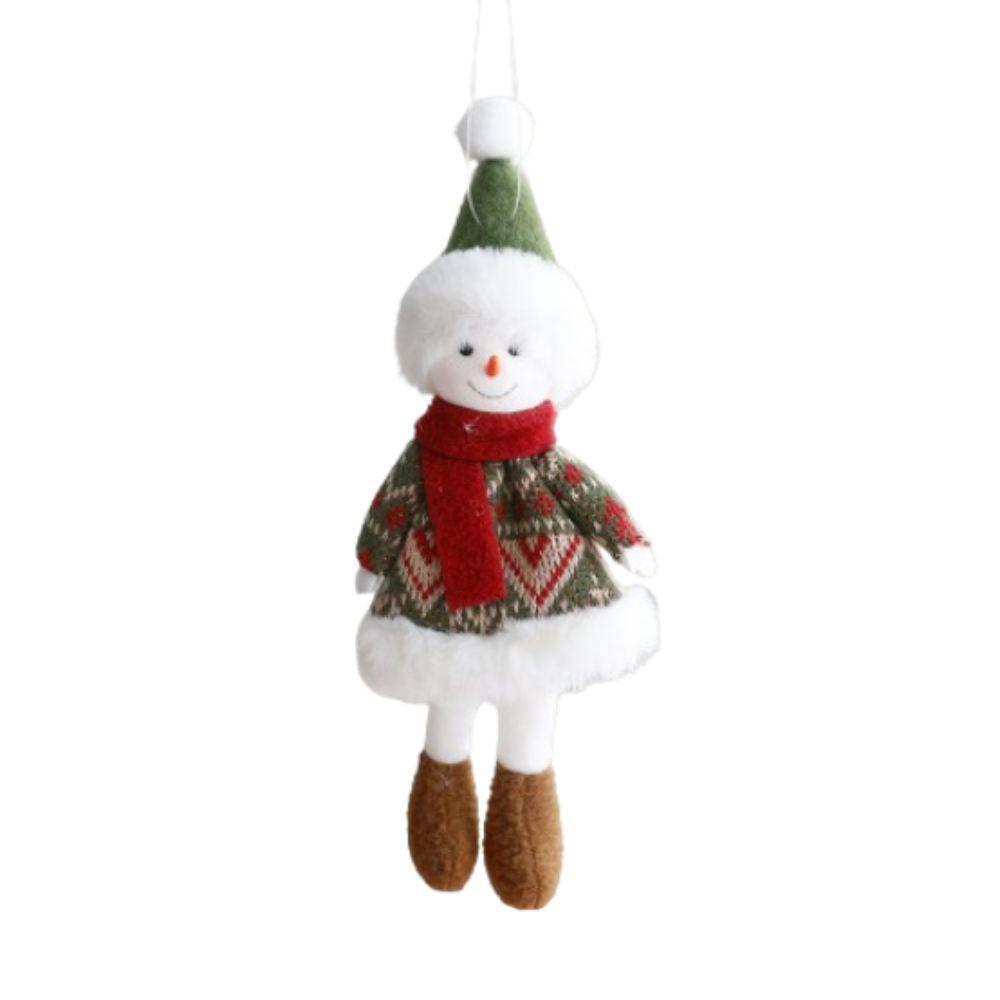 Cartoon Santa Claus Hanging Ornaments Elk Snowman Girl Christmas Tree Decoration  Party Favors