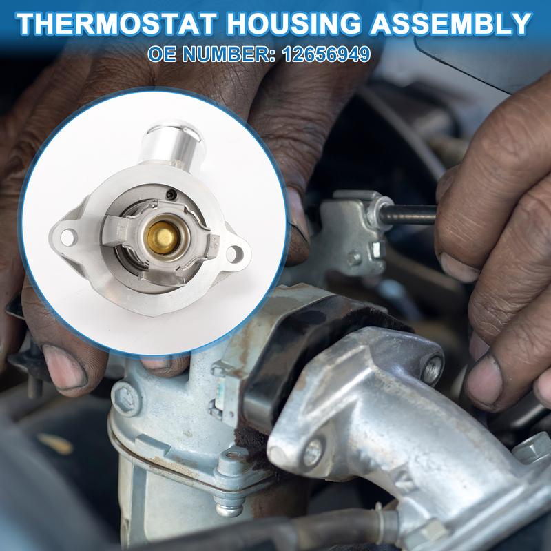 X Autohaux Engine Coolant Thermostat Housing Assembly for Chevrolet Cruze 2016-