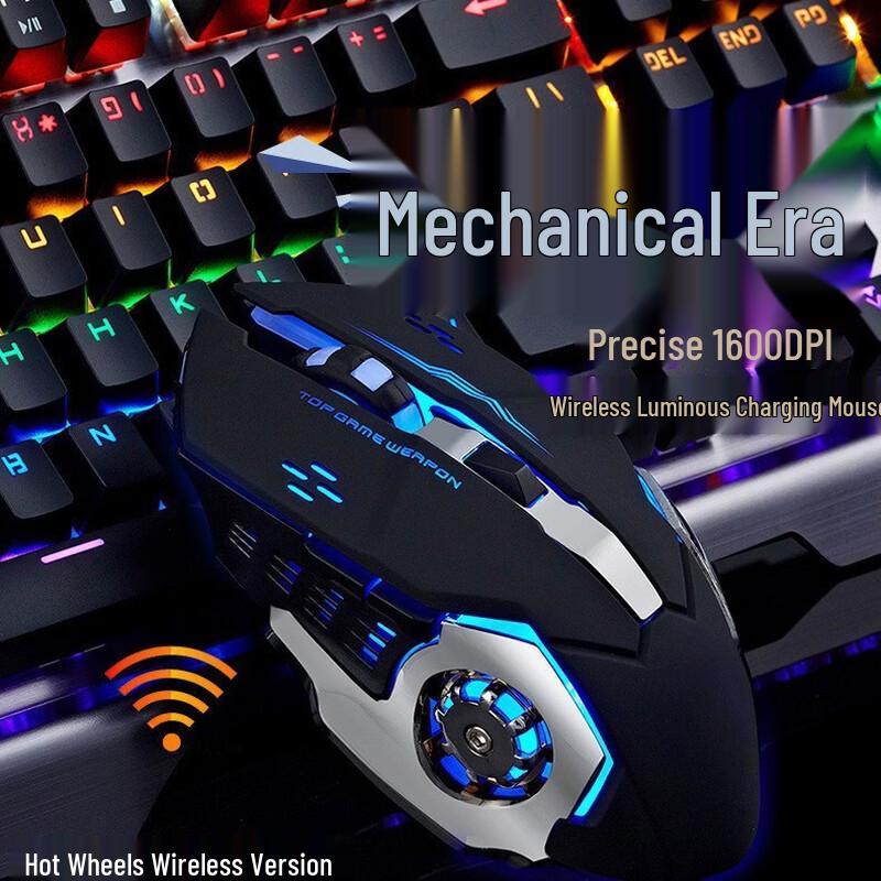 OLOEY Wireless Rechargeable Silent RGB Vertical Mouse