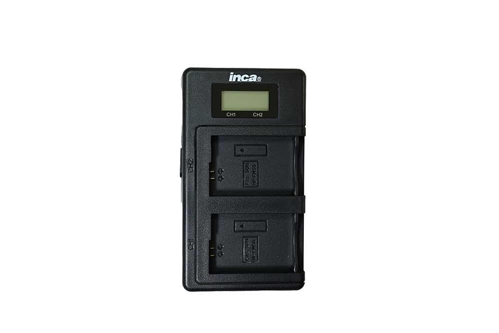 

INCA Smart USB Twin Charger for Sony Cameras RX10 NP-FW50 (Compatible with 7 II, 7R II, 6000, 6400, Series, etc.) (INCD-SD014)