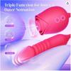 Rose, Vibrating Tongue Licking  Stretching Vibrating Jumping Egg, Double Headed Vibrator Adult Products Sex Toys