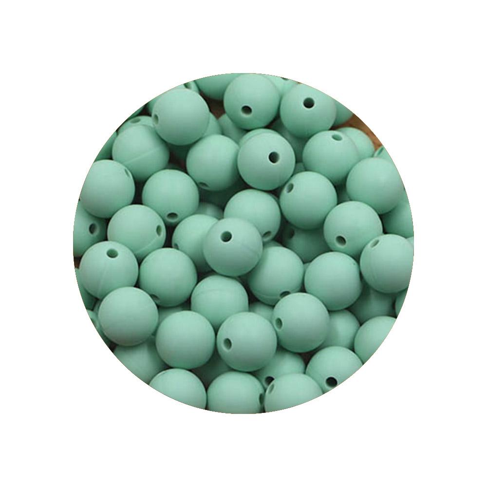 Kovict 9MM 40-80Pcs Round Silicone Bead 9MM Food Grade For Jewelry Making DIY Bracelet Pacifier Chain Accessories