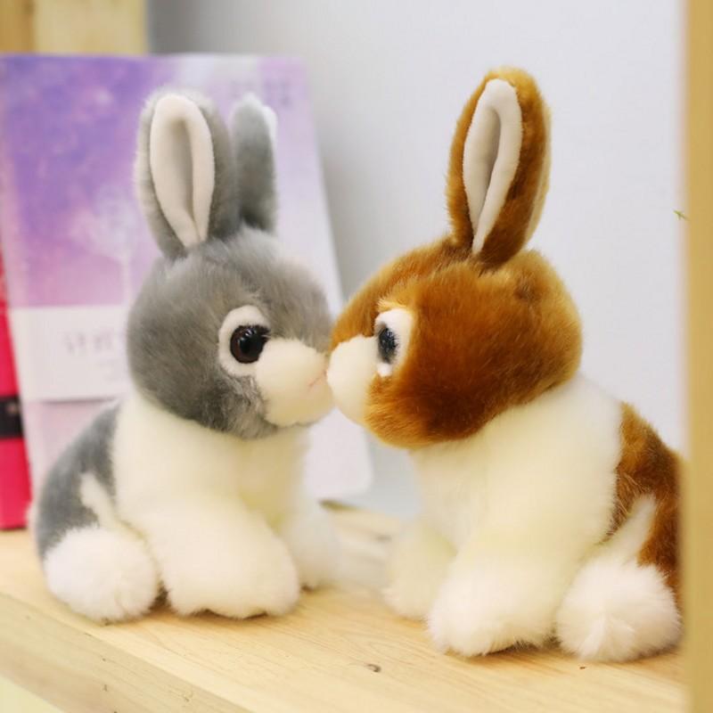 Păpușă iepuraș alb mic drăguț, jucărie de pluș iepuraș coreean, păpușă de cârpă, copii, fată, super drăguț, om