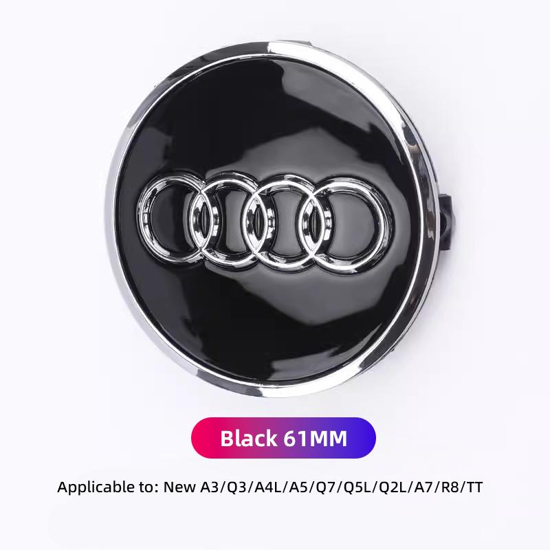 For Audi B6 4Pcs Car Wheel Hub Cap Emblem Rim Center Cover Auto Tire Accessories For Audi A3 A4 A5 A6 A7 A8 TT Q5 Q3 Q7 Q2 R8 SQ5 Quattro