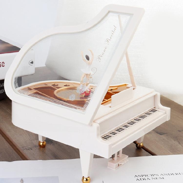 Retro Classic Dancer Ballerina Piano Clockwork Hand Crank Xmas Valentine Gift