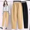 Wiosenne i jesienne spodnie damskie plus size spodnie luźne odzież robocza BF Harajuku wiatr Ulzzan trend I przypływ spodnie proste spodnie z szerokimi nogawkami