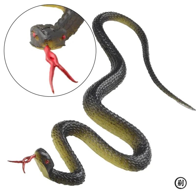 Fake Snake Toys Garden Prop to Keep Birds Squirrels Away Prank Props for Halloween to Scare Mouse Squirrel Bird Other Animals