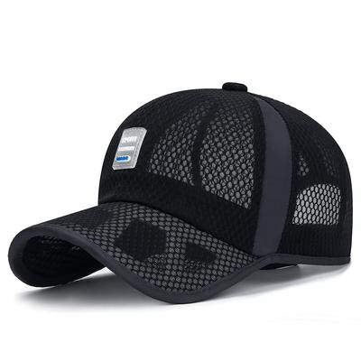 Patchwork Hollowed-out Mesh Baseball Hats for Men and Women Casual Car Sewn Sunshade Hats
