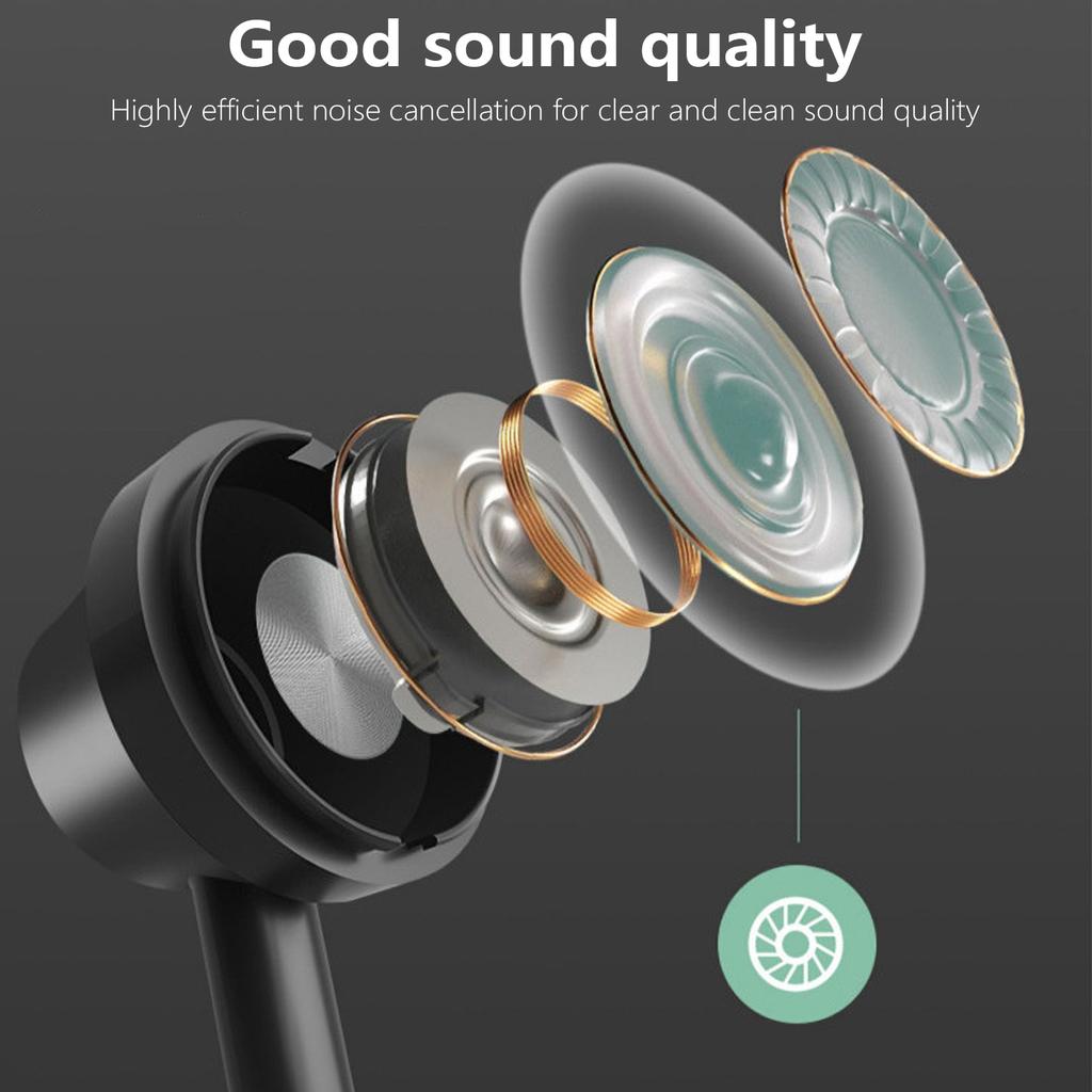 Bluetooth-compatible 5.3 Sports Headphones with LED Display Noise Cancelling Mic Comfortable Magnetic Neckband Headphone