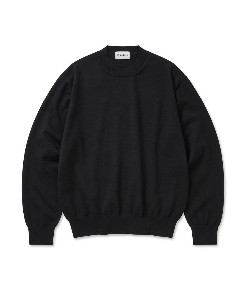 CUZNELLO Soft Touch Round Knit_Black