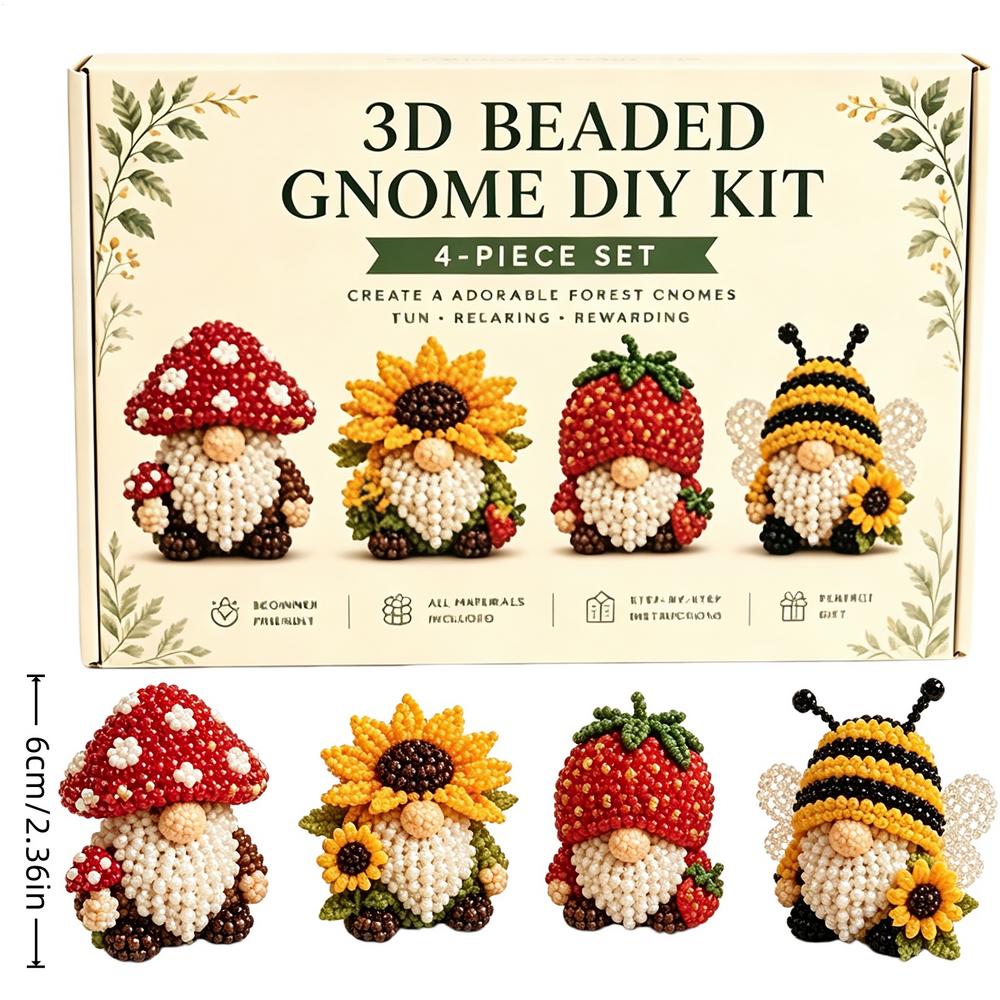 Unfinished 3D Bead Crafts Dwarf DIY