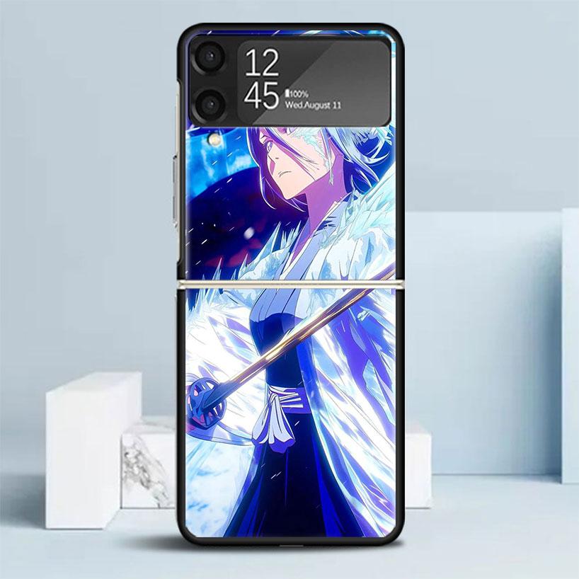 Bleach Kuchiki Rukia Phone Case For Samsung Galaxy Z Flip7 Flip6 5G Flip5 Flip4 Flip3 ZFlip 7 6 3 4 5 Shockproof Back Cover Gala