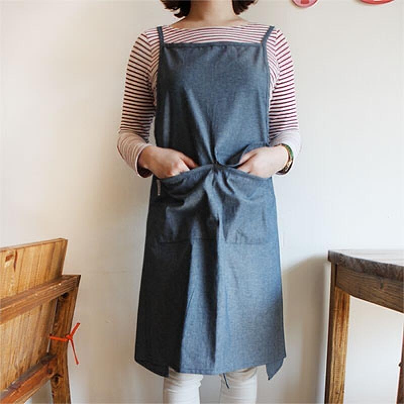 Summer Signature Apron_Medium Blue