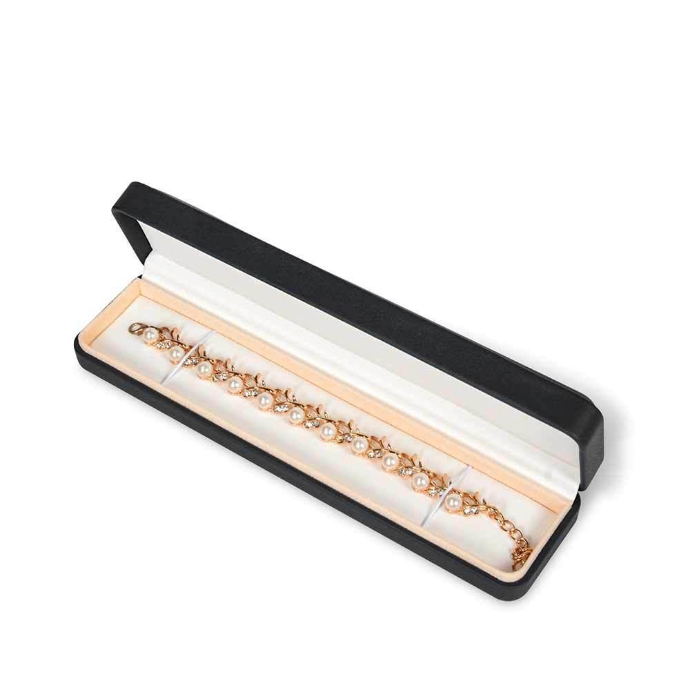 Luxury Custom Black PU Leather Jewelry Box Organizer Simple Square Style Ring Gift Set Packaging Luxury Jewelry Boxes