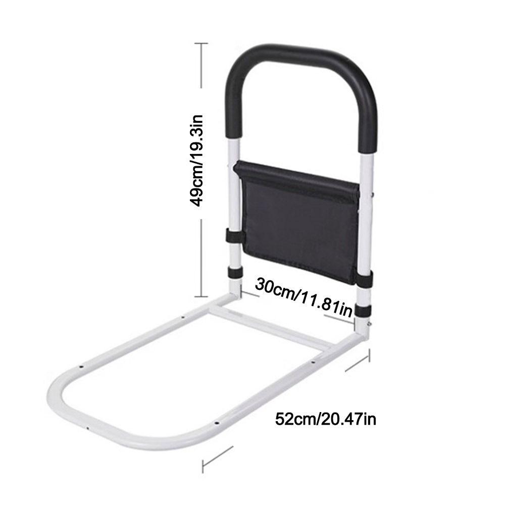 Anti-fall Elderly Assist Bar With Storage Bag Safety Bed Guardrail Assist Frame  for Bedroom