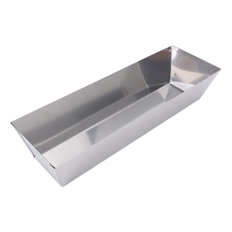 Mud Pan 14 Inch Mud Pan 210 Stainless Steel High Strength Smoothly Tool Tray Bucket for Cement Mortar Putty Paint Mixing