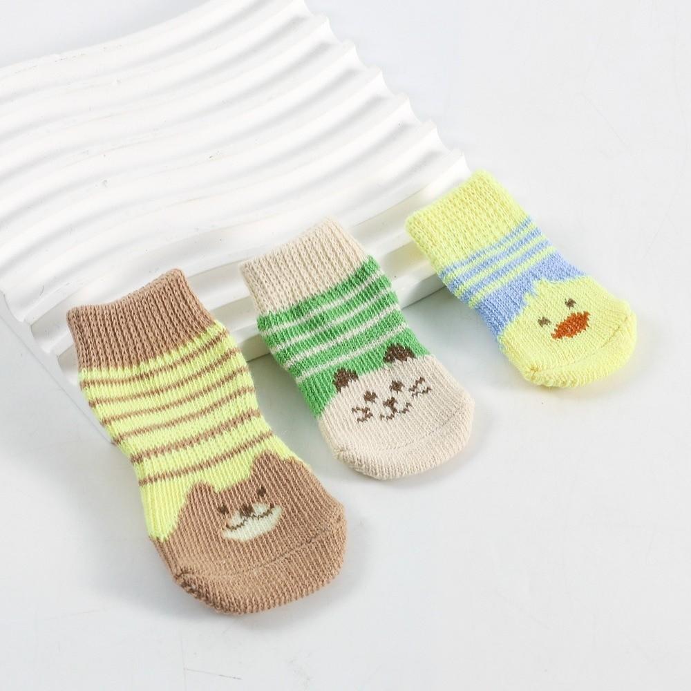 A Pair Non-Slip Dog Booties Cotton Pet Supplies New Pet Socks  Cold Weather