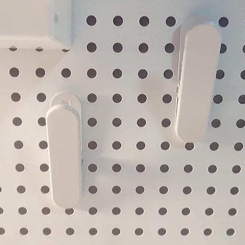 

Pegboard Display Rack with Storage Shelf and Hooks for Desk Accessories 1.6x1cm-1 Layer