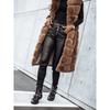 Women's Winter Autumn Long Faux Fur Vest Sleeveless Jacket Casual Outerwear For European American Style