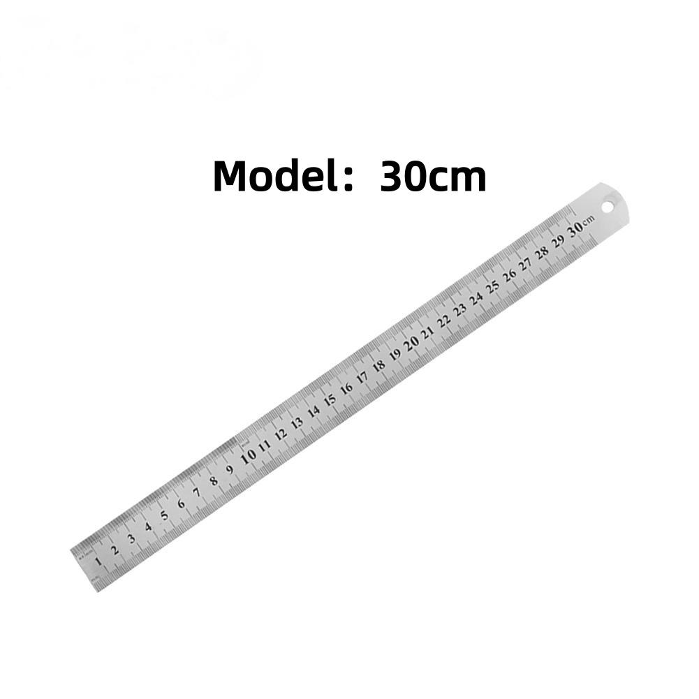 Double Sided 15-50cm/6-20in Thicken Stainless Steel Ruler Suitable for Crafting Drafting Architectural Projects and Woodworking
