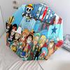 1 Stück Automatischer Faltregenschirm - Anime One Piece Muster Tragbares faltbares Design Mit 8 Rippen Weihnachts-Geburtstagsgeschenke