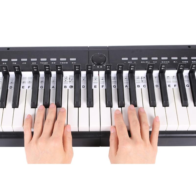 88-Key Piano Keyboard Stickers Beginner Sticker Keyboard Note Labels Marker Piano Notes Guide for Beginners Student
