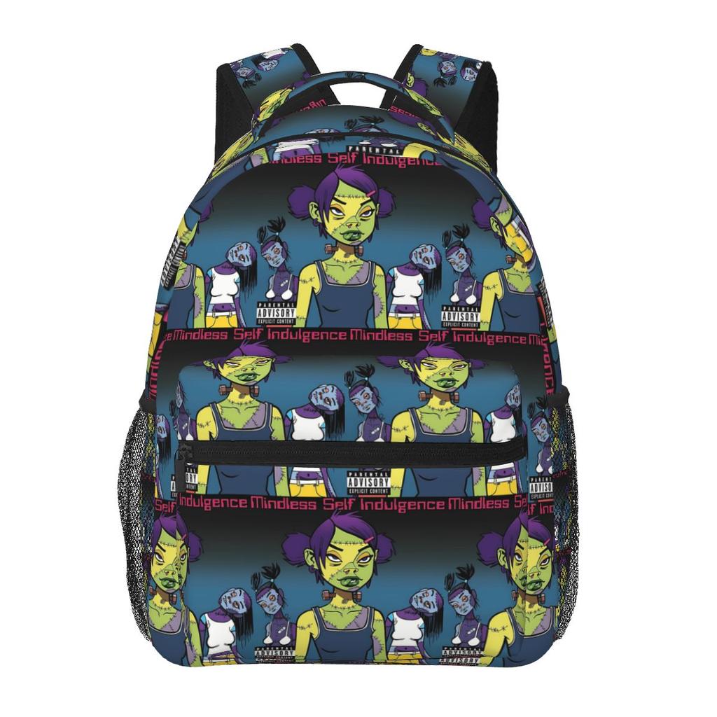 Msi Mindless Self Indulgence Jamie Hewlett Frankenstein Girls Student Backpack School Bag Hiking Daypack Bookbag Shoulder Bags