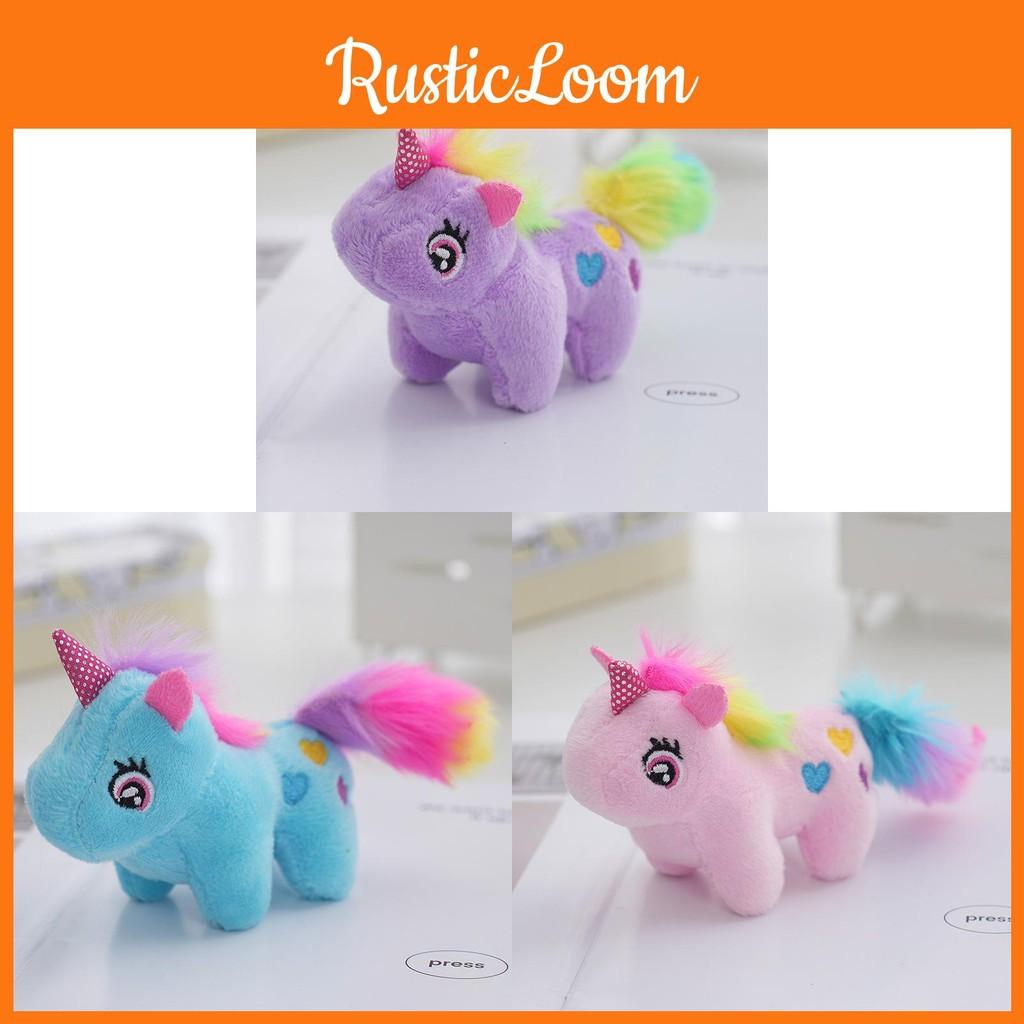 Cartoon Einhorn Thema Plüschtier Rucksack Anhänger Niedlicher Schlüsselanhänger Geschenk Dekoration