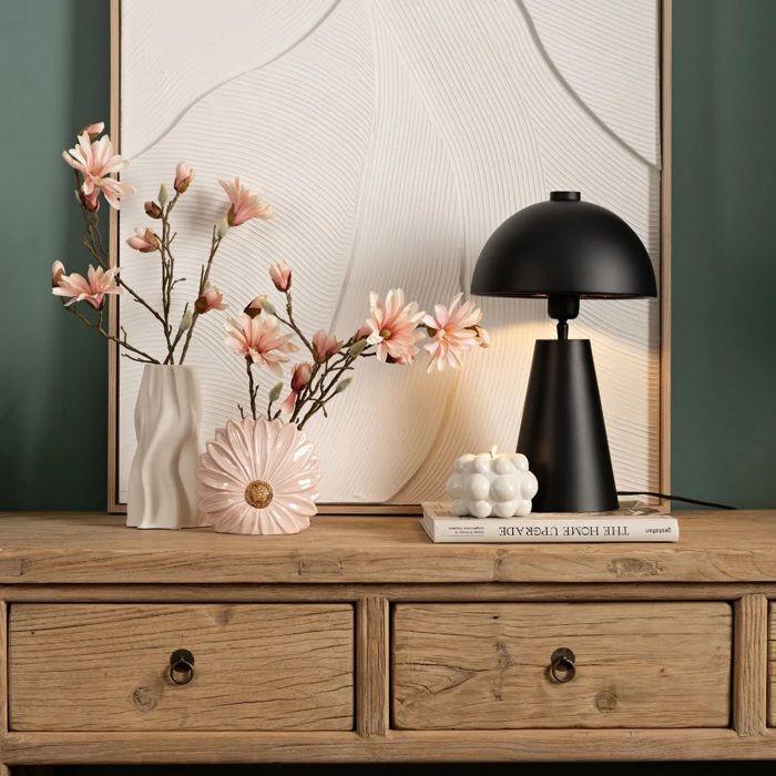 Vase en forme de fleur 17x16x7 cm rose