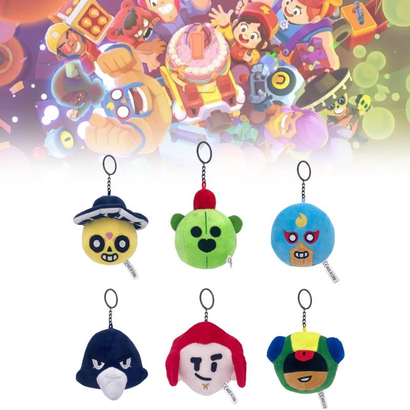 Adorable Spike Plush Keychain Toy From Brawl Stars With Soft Short Plush Fabric
