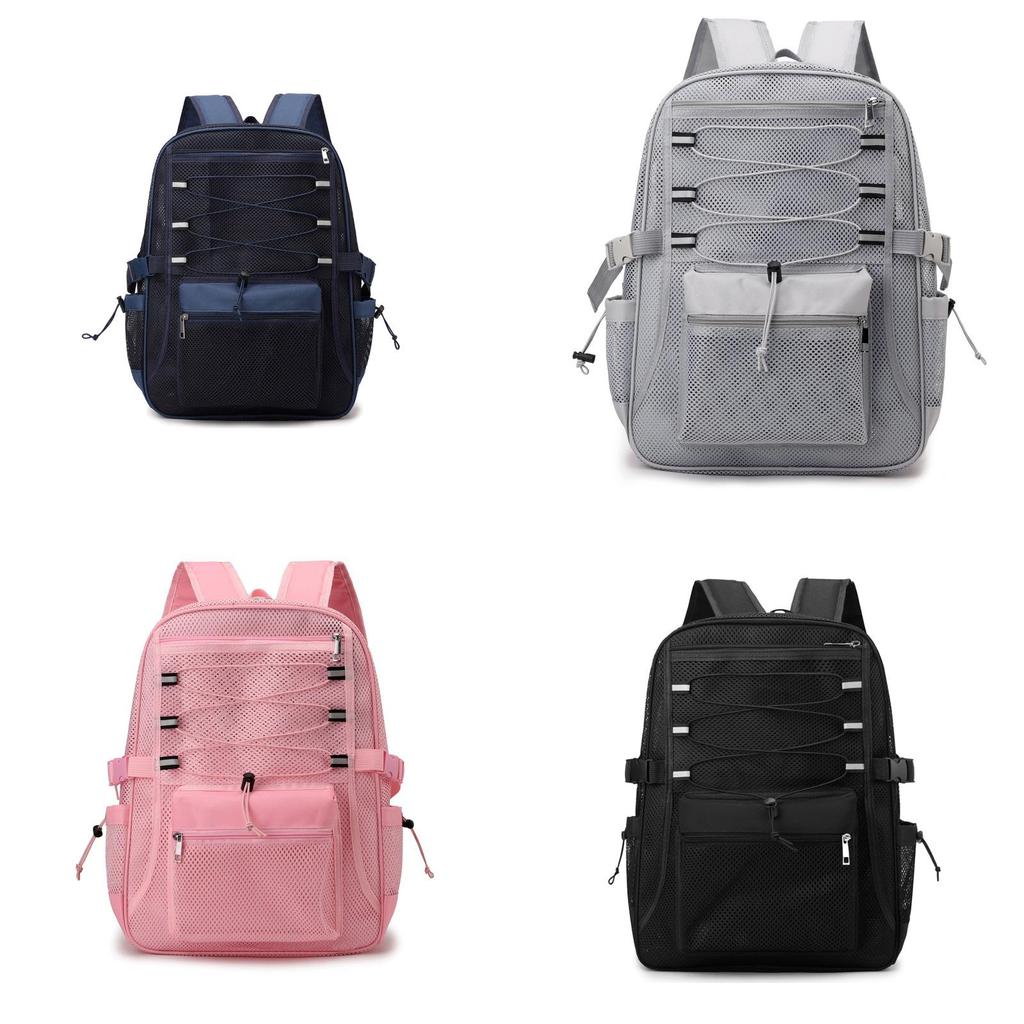Mesh Hollow Out Fitness Travel Backpack With Breathable Fabric For Daily Use