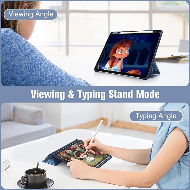 For IPad 11th 11 10th Air 4th 5th 10.9" Case with Pencil Holder IPad Air Pro 11 9.7 7th 8th 9th 10.2" Auto Wake-Sleep Smart Cove