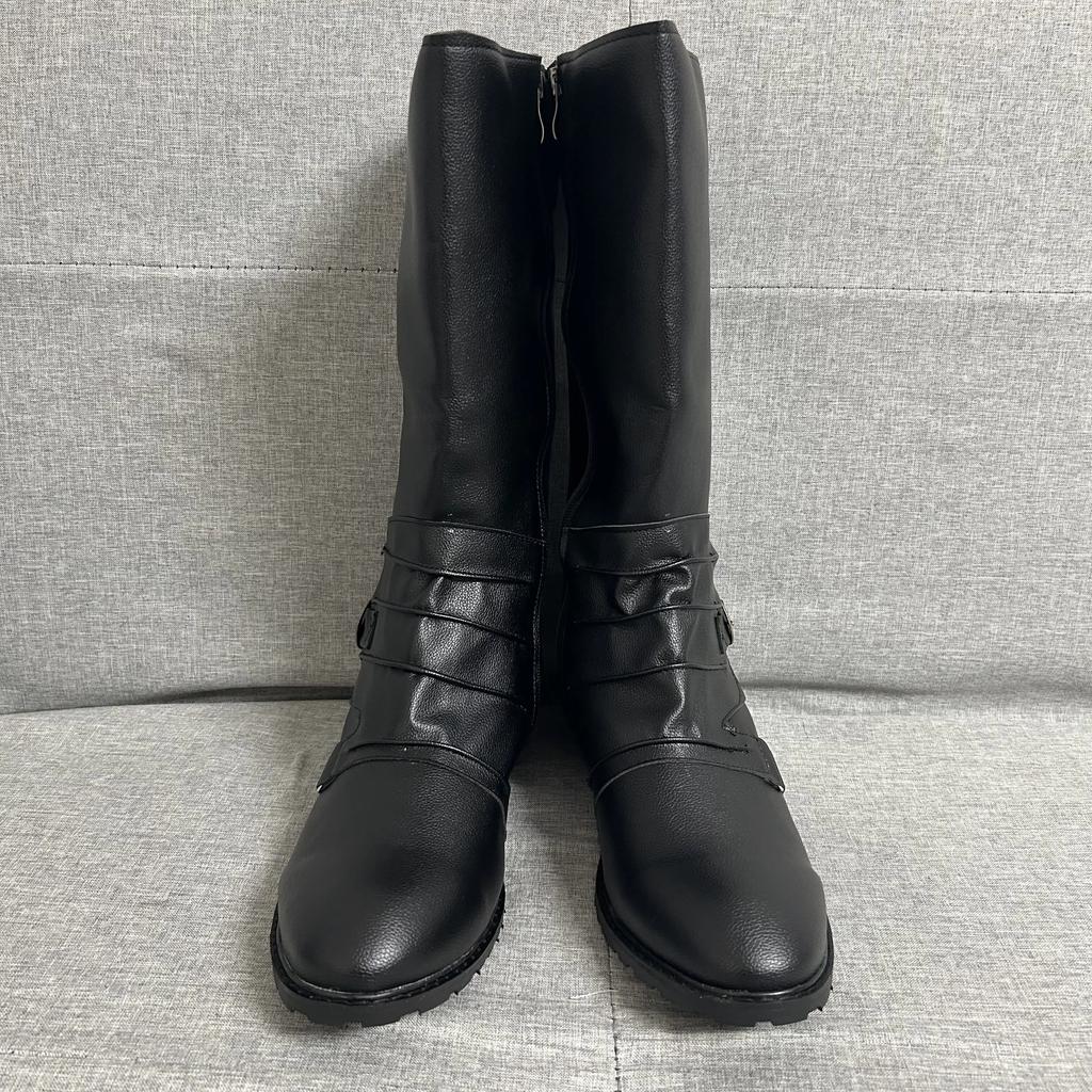 Men's Boots 2025 Spring and Autumn Mid Length Boots Casual Men's Boots Black Brown Size 38-48