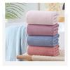 Auspicious Plaid Coral Fleece Bath Towel - Thick, Soft, and Absorbent