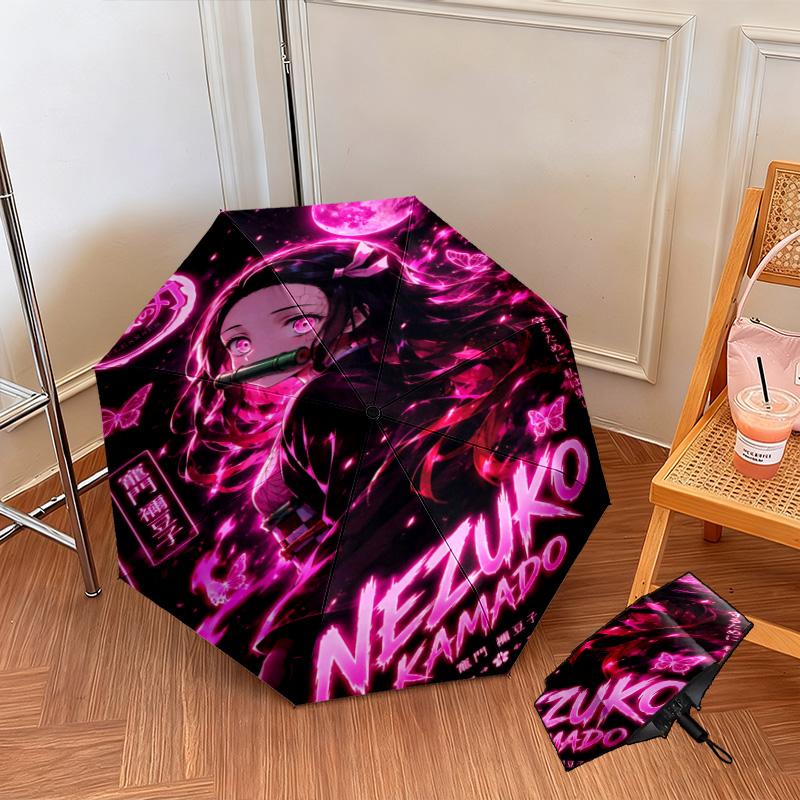 Japanese-style Cartoon Demon Slayer Kamado Tanjiro & Kamado Nezuko Umbrella Including Home Travel and Outdoor Activities Multi Functional Umbrella 28