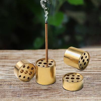 Dekorativní mini držák na vonné tyčinky Měděný žáruvzdorný základ pro vonné tyčinky s 9 otvory Kreativní
