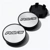 4pcs JDM Silver Black RAYS Logo Emblem Car Wheel Center Caps 54MM 49MM Rim Hubcaps Cover Wheels Hub Cap Replace Car Accessories