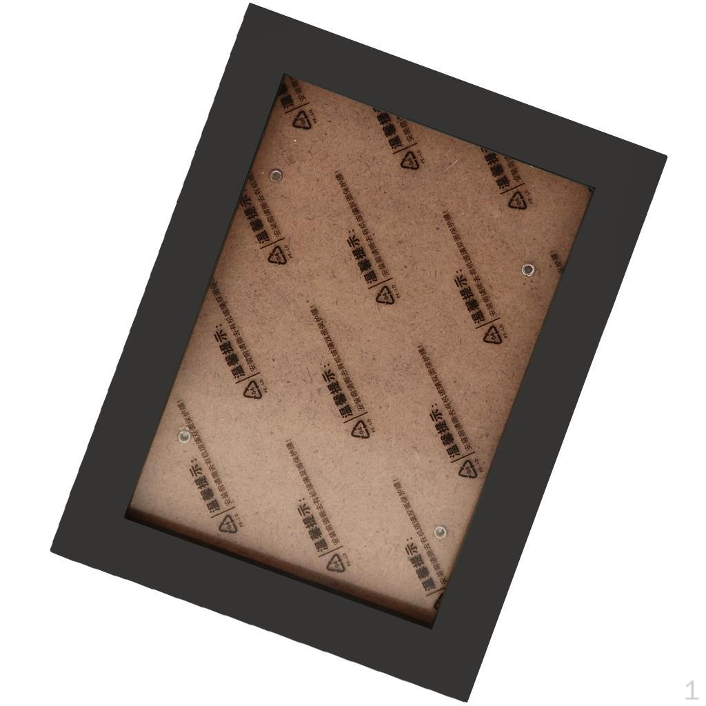 

Simple Wooden Picture Phote Photo DIY Decoration Black 7inch