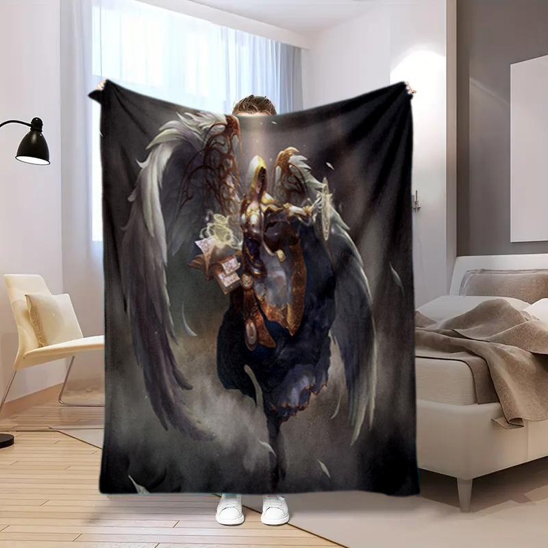 classic game World of Warcraft Frozen Throne blanket Soft and portable four season home bed, sofa blanket, office travel, lunch break, warm blanket Y5