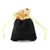50pcs 7 X 9cm Velvet Bag Soft Drawstring Pouch Jewelry Wedding Gift Storage BagBlack