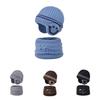 Childrens Acrylic Knit Hat And Scarf Set With Ear Protection For Winter Outdoor Wear