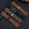 For Bell&Ross Watch Strap BR Men's Watch Belt BR01 BR03 Leather Watchband Bracelet Bell Ross 35X24mm Convex Interface for Men