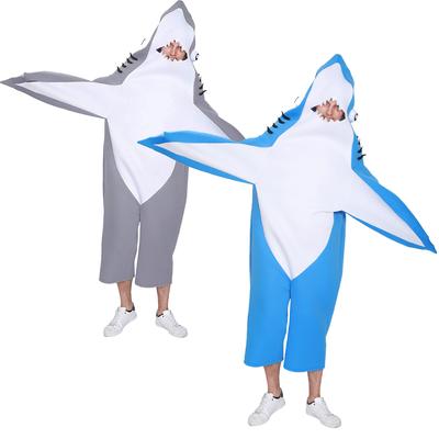 Yetişkin Unisex Köpekbalığı Kostüm Maskot Parti Komik Fantezi Elbise