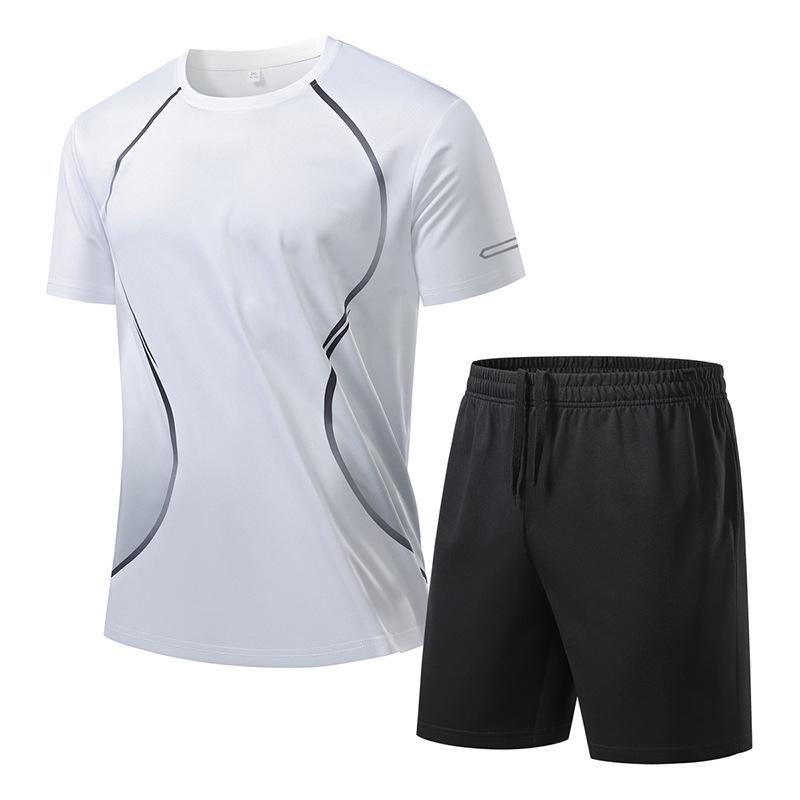 Basketball-Kurzarm-Set im europäischen Stil: Lässiges Sportliches Partner-Outfit
