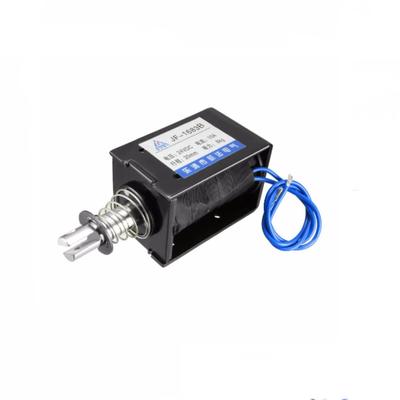 1PC JF-1683B DC 24V / 12V 10A 8KG 20mm Pull Push Type Open Frame Linear Motion Solenoid Electromagnet